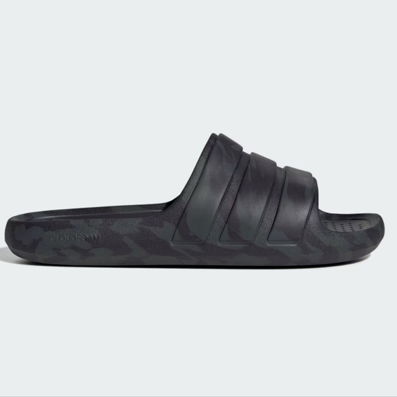 Adidas Flow Slide Sandals- Carbon/Aurora Black - Picture 1 of 14